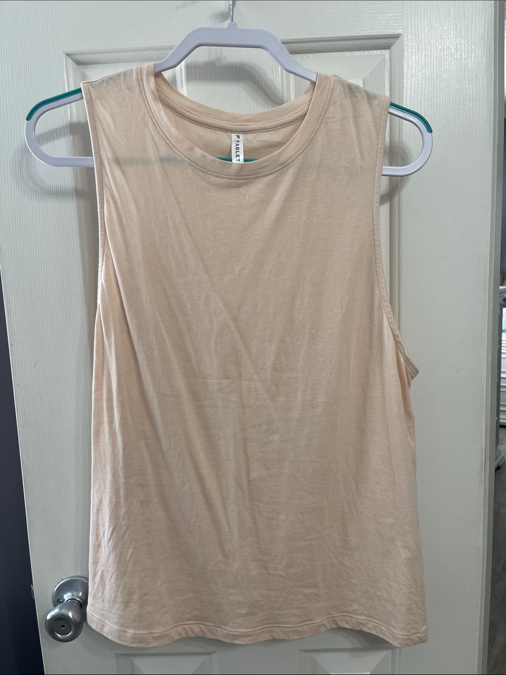Fabletics Pale Peach Muscle Tank